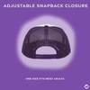 image:imageFunky Junque Blank Mesh Foam Lightweight Snapback Trucker HatWhitePurple