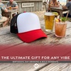 image:imageFunky Junque Blank Mesh Foam Lightweight Snapback Trucker HatWhiteRedBlack