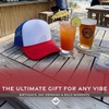 image:imageFunky Junque Blank Mesh Foam Lightweight Snapback Trucker HatWhiteRedRoyal Blue