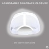 image:imageFunky Junque Blank Mesh Foam Lightweight Snapback Trucker HatWhiteWhite