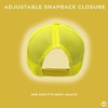 image:imageFunky Junque Blank Mesh Foam Lightweight Snapback Trucker HatWhiteYellow