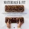 image:imageFunky Junque Faux Fur Lined Winter Headband  Long Fur  BlackFawn Print  Brown
