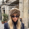 image:imageFunky Junque Faux Fur Lined Winter Headband  Long Fur  BlackFawn Print  Brown