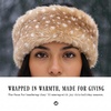 image:imageFunky Junque Faux Fur Lined Winter Headband  Long Fur  BlackFawn Print  Camel