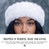 image:imageFunky Junque Faux Fur Lined Winter Headband  Long Fur  BlackLong Fur  Ivory