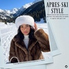 image:imageFunky Junque Faux Fur Lined Winter Headband  Long Fur  BlackLong Fur  Ivory