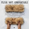image:imageFunky Junque Faux Fur Lined Winter Headband  Long Fur  BlackLong Fur  Natural Mix