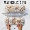 image:imageFunky Junque Faux Fur Lined Winter Headband  Long Fur  BlackSnow Leopard  Beige