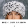 image:imageFunky Junque Faux Fur Lined Winter Headband  Long Fur  BlackSnow Leopard  Light Grey