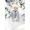 image:imageFunky Junque Newborn Baby Winter Mittens  Fleece Lined NoThumb Infant Mittens for Babies 09 Months Baby EssentialsWhite