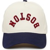 image:imageFunky Junque Upside Down City 2 Tone Trucker Hat Embroidered Baseball CapBoston  NavyBeige