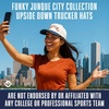 image:imageFunky Junque Upside Down City 2 Tone Trucker Hat Embroidered Baseball CapChicago  NavyBeige