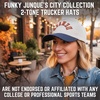 image:imageFunky Junque Upside Down City 2 Tone Trucker Hat Embroidered Baseball CapDenver  NavyBeige