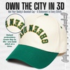 image:imageFunky Junque Upside Down City 2 Tone Trucker Hat Embroidered Baseball CapGreen Bay  GreenBeige
