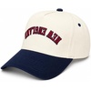 image:imageFunky Junque Upside Down City 2 Tone Trucker Hat Embroidered Baseball CapNew England  NavyBeige