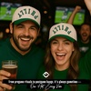 image:imageFunky Junque Upside Down City 2 Tone Trucker Hat Embroidered Baseball CapPhilly  GreenBeige