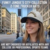 image:imageFunky Junque Upside Down City 2 Tone Trucker Hat Embroidered Baseball CapPittsburgh  BlackBeige