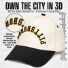 image:imageFunky Junque Upside Down City 2 Tone Trucker Hat Embroidered Baseball CapPittsburgh  BlackBeige