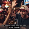 image:imageFunky Junque Upside Down City 2 Tone Trucker Hat Embroidered Baseball CapWashington  BurgundyBeige