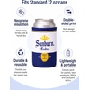 image:imageIndividual 12 Oz Beer Can Cooler  Game Day  GreenWhite6 Pack  Sunburn Soda  White