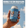 image:imageIndividual 12 Oz Beer Can Cooler  Game Day  GreenWhiteAlways Wash Your Balls  Light Blue