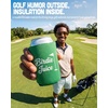 image:imageIndividual 12 Oz Beer Can Cooler  Game Day  GreenWhiteBirdie Juice  Green