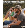 image:imageIndividual 12 Oz Beer Can Cooler  Game Day  GreenWhiteBirdie Juice  Green
