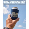 image:imageIndividual 12 Oz Beer Can Cooler  Game Day  GreenWhiteOver Par  Under The Influence  Navy