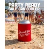 image:imageIndividual 12 Oz Beer Can Cooler  Game Day  GreenWhiteShank You Come Again  Red