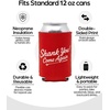 image:imageIndividual 12 Oz Beer Can Cooler  Game Day  GreenWhiteShank You Come Again  Red