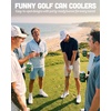 image:imageIndividual 12 Oz Beer Can Cooler  Game Day  GreenWhiteSwingers Club  Green