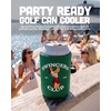 image:imageIndividual 12 Oz Beer Can Cooler  Game Day  GreenWhiteSwingers Club  Green