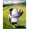 image:imageIndividual 12 Oz Beer Can Cooler  Game Day  GreenWhiteTitties  White