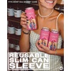 image:imageSlim Can Cooler  5 Pk  Game Day WhiteGreenA Little Bit Cuntry  Hot Pink