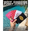 image:imageSlim Can Cooler  5 Pk  Game Day WhiteGreenChecker Print  PinkRed