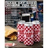 image:imageSlim Can Cooler  5 Pk  Game Day WhiteGreenGame Day  WhiteRed