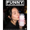 image:imageSlim Can Cooler  5 Pk  Game Day WhiteGreenLiterally Just A Girl  Pink Stripes