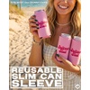 image:imageSlim Can Cooler  5 Pk  Game Day WhiteGreenSeltzer Slut  Pink