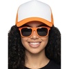 Hat (Neon Orange/White) & Sunglasses (Neon Orange)