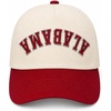 image:imageFunky Junque Upside Down City 2 Tone Trucker Hat Embroidered Baseball CapAlabama  CrimsonBeige