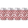 4 Pk - Game Day White/Crimson-Burgundy