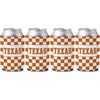 4 Pk - Texas White/Orange