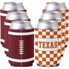 6 Pk - 3 Texas White/Orange & 3 Football