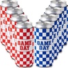 8 Pk - Game Day - 4 White/Red & 4 White/Royal Blue