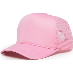 image:imageFunky Junque Blank Mesh Foam Lightweight Snapback Trucker HatLight Pink