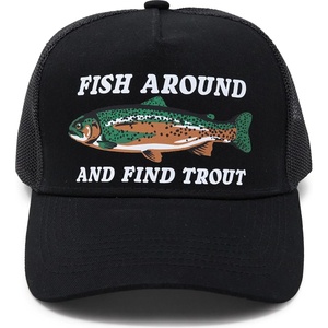 image:imageFunky Junque Mesh Trucker HatFish Around  Find Trout  Black