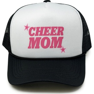 image:imageFunky Junque Premium Mesh Snapback Trucker Hat  Stylish Comfort for All  Patriotic Humor amp MoreCheer Mom  WhiteBlack