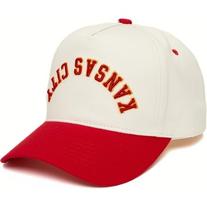 image:imageFunky Junque Upside Down City 2 Tone Trucker Hat Embroidered Baseball CapKansas City  RedBeige