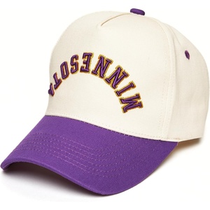 image:imageFunky Junque Upside Down City 2 Tone Trucker Hat Embroidered Baseball CapMinnesota  PurpleBeige