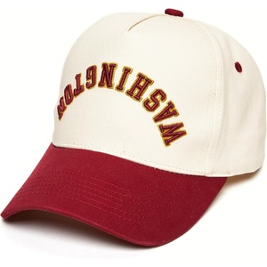 image:imageFunky Junque Upside Down City 2 Tone Trucker Hat Embroidered Baseball CapWashington  BurgundyBeige